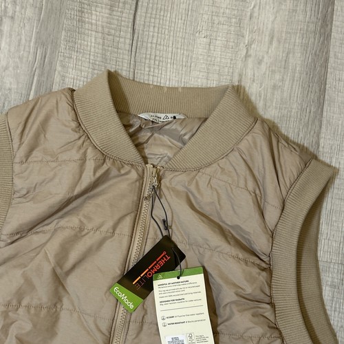 N.W.D Alpine Design Women's Shortie EcoTrail Quilted Vest Biege Heather XXL $70 - Picture 5 of 14