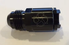 Z157 -6AN Fuel Adapter Fitting to 3/8 GM Quick Connect W/Thread Female BLACK LS