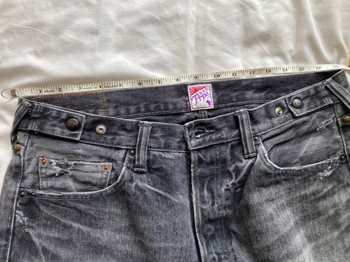 Rare PRPS P37 P11A distressed black/grey faded jeans made in Japan Size 35wx34l - Picture 13 of 18