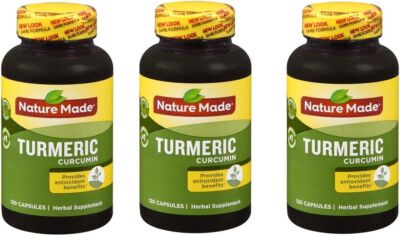 Nature Made Turmeric 500mg Capsule 120ct (3 Pack)