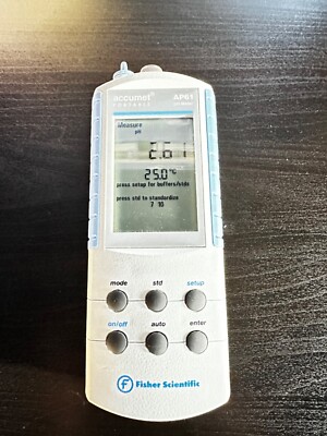 Fisher Scientific AP61 Accumet Portable Laboratory PH Meter