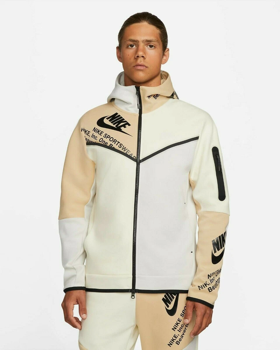 Nike Men s Sportswear Tech Fleece Tracksuit Sesame DM6480 252 Size Medium