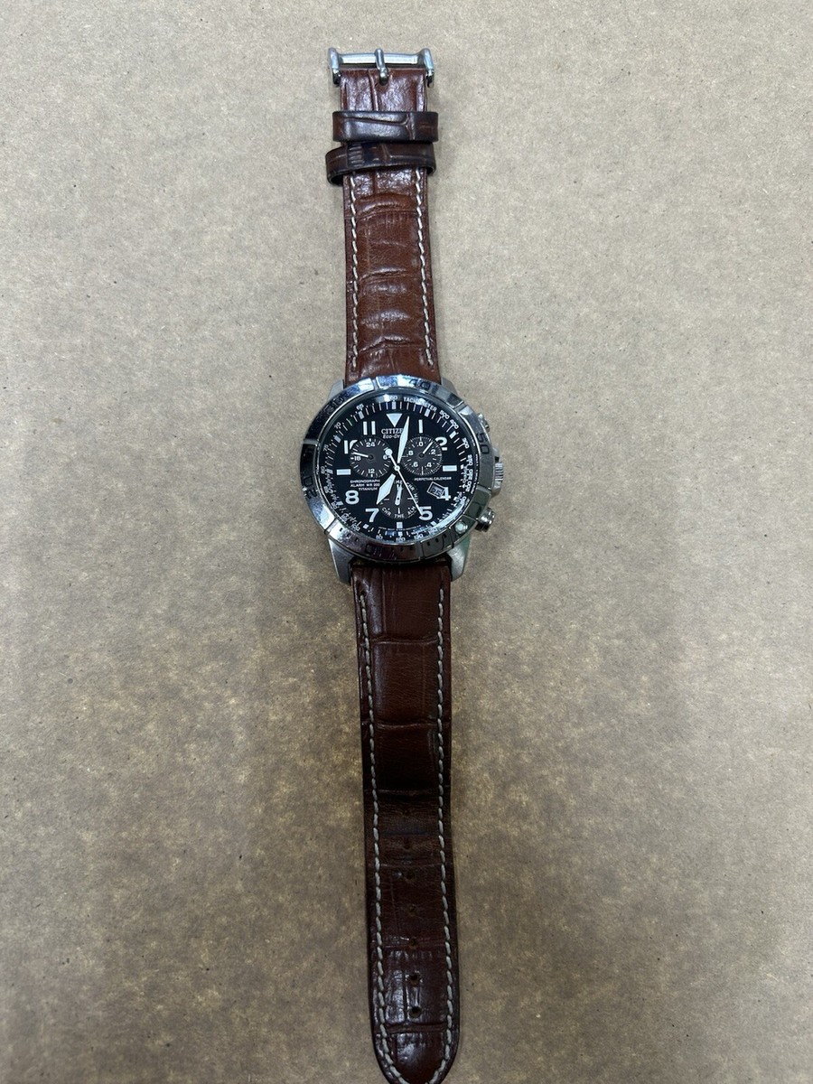 Citizen Eco-drive Men Perpetual Calendar Chronograph Watch E812