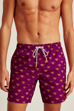 Bonobos Riviera Recycled Swim Trunks Men's Shorts Tiger Sprint Print XXL 255641