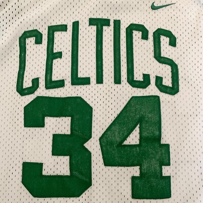 BOSTON CELTICS #34 PAUL PIERCE VTG NIKE TEAM 2XL +2 LENGTH SEWN