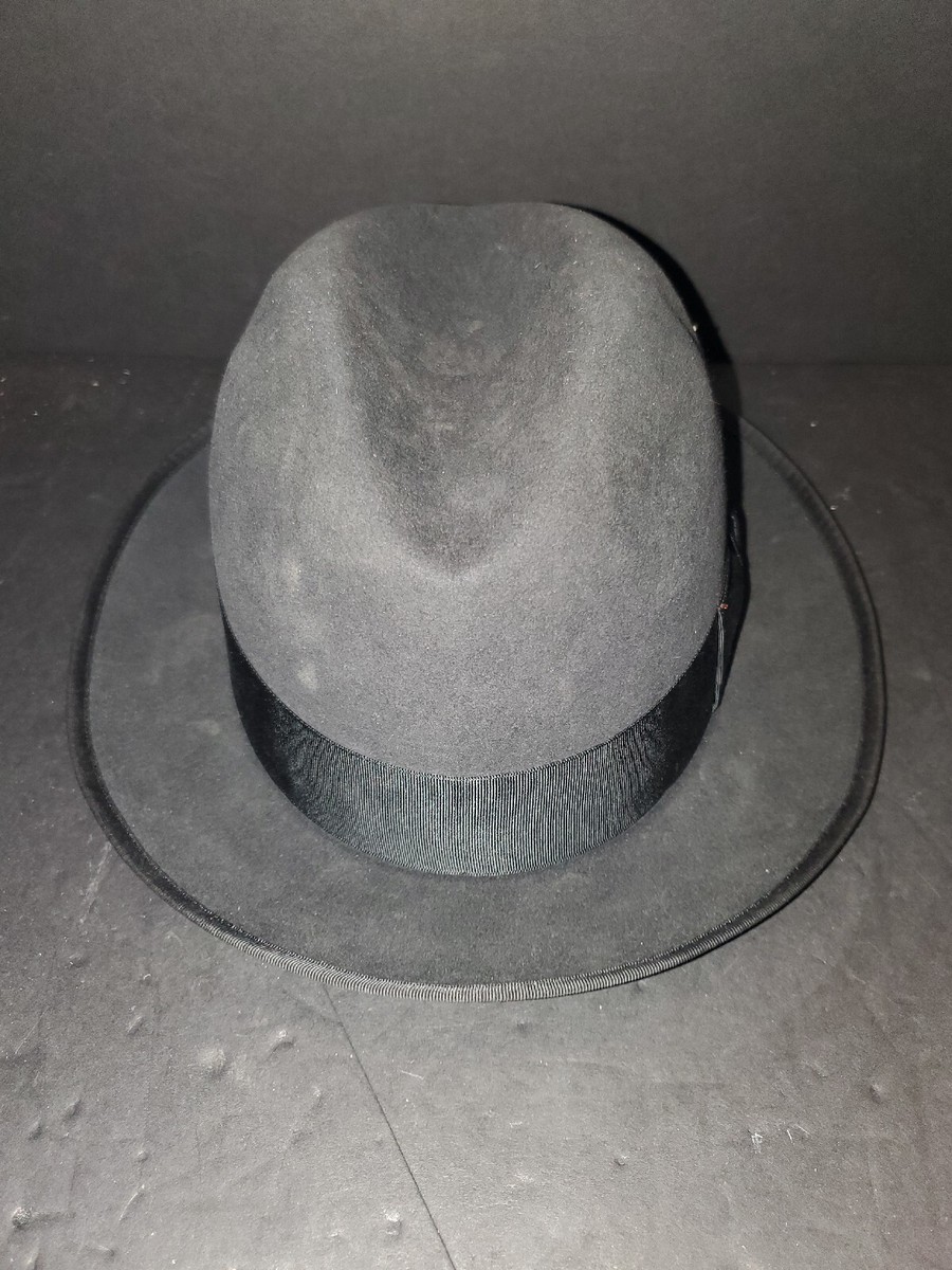 Vintage 1950s Royal Stetson Fedora Style Hat Sz 6 7/8 Aged Vintage 1950s Royal Stetson Fedora Style Hat Sz 6 7/8 Aged