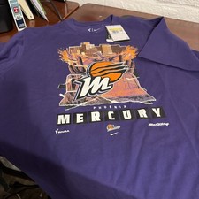 Nike Tee Dri-Fit WNBA Phoenix Mercury Short Sleeve Shirt purple Men's Small