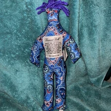 Blue Paisley Dammit Doll NWT