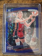2025 Panini Prizm WNBA Lucy Olsen Blue Velocity Prizm Rookie RC #104 Mystics