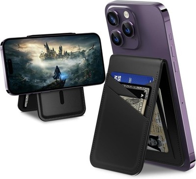 for Mag Safe Wallet Stand, Strongest Magnetic Phone Wallet Card Holder for iP...
