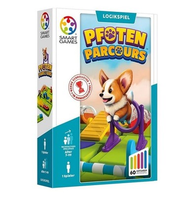 SMART GAMES Pfoten Parcours Logikspiel ab 7 Jahren 1 Spieler