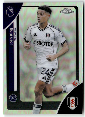 2026 Topps Chrome Premier League No. 91 Josh King Rookie Refractor