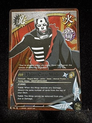Naruto CCG Bandai Hidan (Cursed Mode) 784 FOIL Near Mint 1st Ed Black Text 