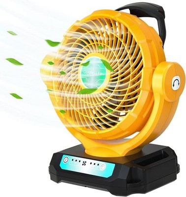 Portable Working Fan Cordless Fan for Dewalt 20V Max Battery/DC Cord Quiet Fan