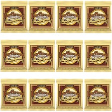 12-Pack Ernie Ball 2003 Earthwood 80/20 Bronze Medium Light Acous Strings 12-54