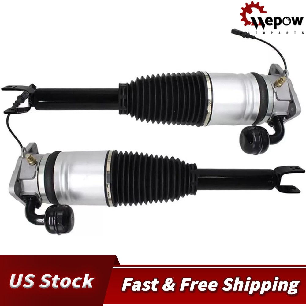 Pair Rear Air Suspension Shock Struts For Bentley Continental Flying Spur 04-18