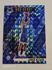 2024-25 Mosaic - NBA Debut Jared McCain #263 Reactive Blue Mosaic Prizm (RC)