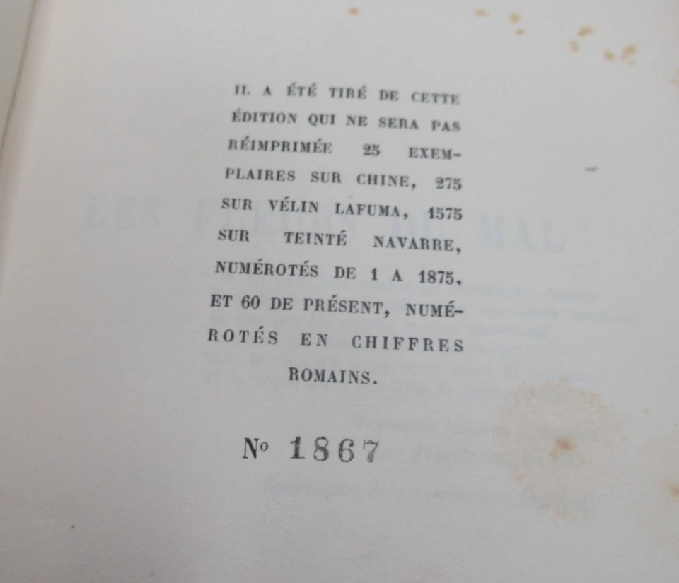CHARLES BAUDELAIRE LES FLEURS DU MAL 1928 Illustré ALFRED LATOUR 1575 EX. SPLEEN - Photo 4/4