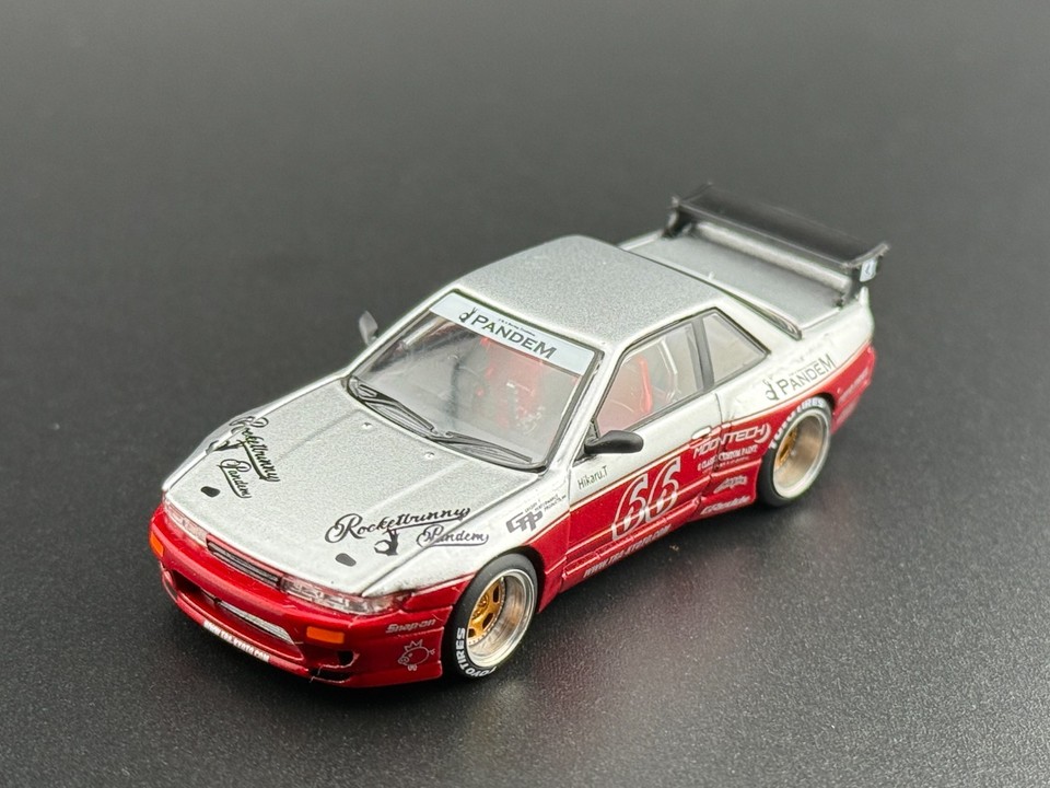 Pop Race Pandem Silvia S13 Moontech Red 640258 1/64 | eBay