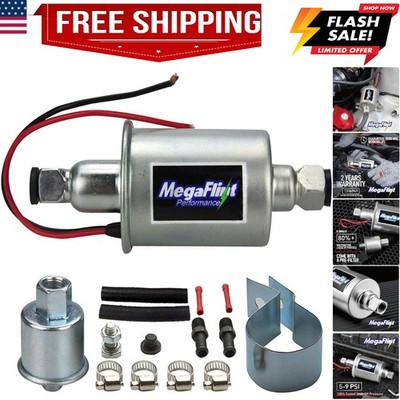 Inline Fuel Pump 12V Universal Electric Fuel Pump Low Pressure 5-9 PSI For Ga...