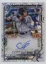 2021 Bowman Chrome Prospects Speckle Refractor 24/299 Eddy Diaz #CPA-ED Auto 0cv