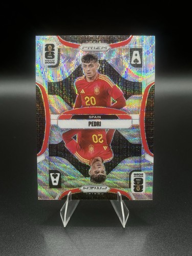 2026 Panini Prizm FIFA World Cup - Pedri #18 - Aces Silver Wave Prizm - Spain