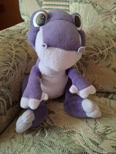 Rare Land Before Time Chomper Dinosaur Purple Plush 2007 Universal Playmates