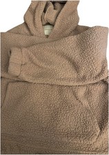 WOMENS AMERICAN EAGLE PULLOVER SHERPA HOODIE/JACKET-SIZE SMALL-ROSE PINK