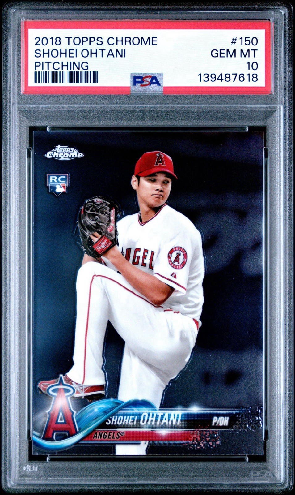 2018 Topps Chrome - Shohei Ohtani Rookie PSA 10 #150 White Jersey (RC)