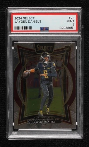 2024 Panini Select Concourse Jayden Daniels #26 PSA 9 MINT Rookie RC