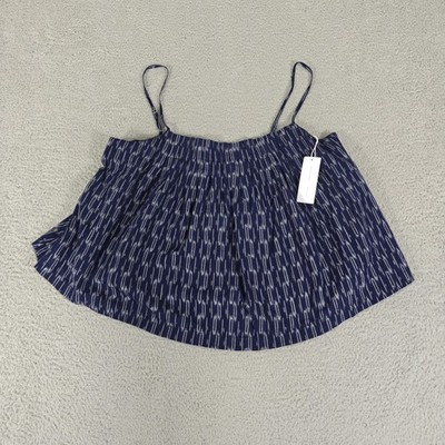 Outerknown Piece & Co Tides Tank Womens Large Blue Rai Adjustable Straps Top New