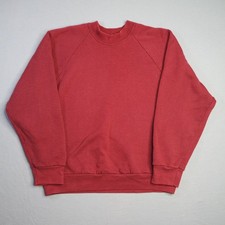 Vintage Fruit Of The Loom Mens Large Maroon Crewneck Sweatshirt 1990s Retro