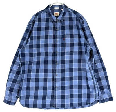 LEVIS STRAUS & CO Herren Slim Fit Langarm Lässig Hemd Größe 2XL