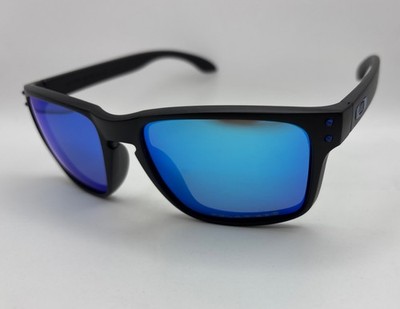 Oakley Holbrook Sunglasses Black Frame Blue Lens With Box, Case, & Accessories