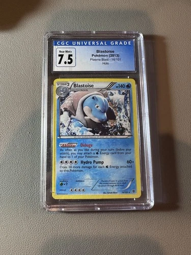 Blastoise Plasma Blast 16/101 Holo CGC 7.5 Pokémon Card 2013