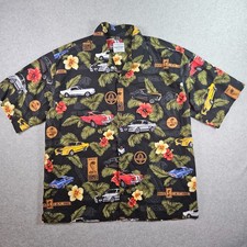 David Carey Hawaiian Shirt Mens Sz 2XL Shelby Cobra GT 500 All Over Print
