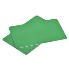 Blank PVC Cards Light Green 30mil for ID Badge Printer, Graphic Pack of 50
