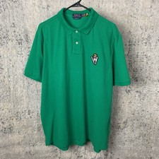 Polo Ralph Lauren Polo Bear Shirt XL Green Short Sleeve Ski Bear Classic Fit Men