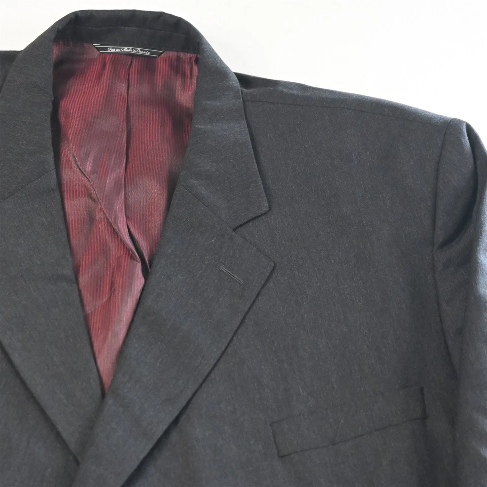 Jack Victor 56R 56x30 Gris 100% Lana Powell Hombres Chaqueta Pantalones Traje Foto 3 de 4