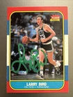 1986 Fleer Larry Bird Signed Autographed Basketball Card