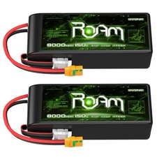 2X Ovonic 150C 22.2V 8000mAh 6S Lipo Batería XT90-S para Drones RC FPV Quad Heli DE