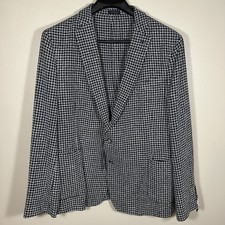 Stafford Houndstooth Men's 48R Seasonal Sport Coat Jacket Classic Fit NEW