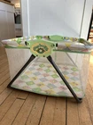 Vintage 1983 Coleco Cabbage Patch Kids Doll Playpen Crib Folds Flat Play Pen