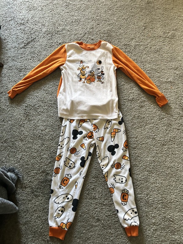 Disney Halloween Pajamas Girls M