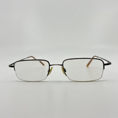 Flexon Marchon 632 Eyeglasses Frames Coffee Half Rim 53-19-145 4993
