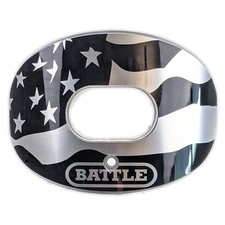 Battle Sports American Flag 2.0 Chrome Oxygen Football One Size, Sliver