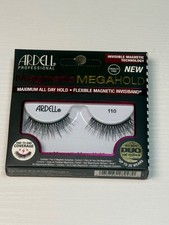 Ardell Magnetic Mega Hold 110 Black Eyelashes Full Volume Reusable NEW