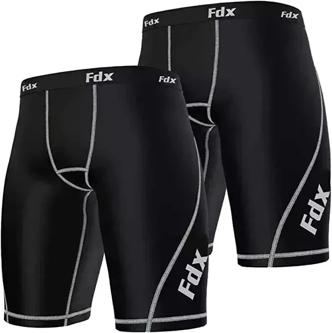2 pack Mens Compression Shorts Sports Briefs skin tight gym pants Base layers
Opens in a new window
