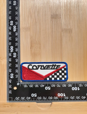 Corvette Retro Vintage Stil Bügelbild Aufnäher Patch 35x85mm