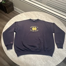 Vintage JanSport 90s Notre Dame Fighting Irish Blue Crewneck Sweatshirt XL USA